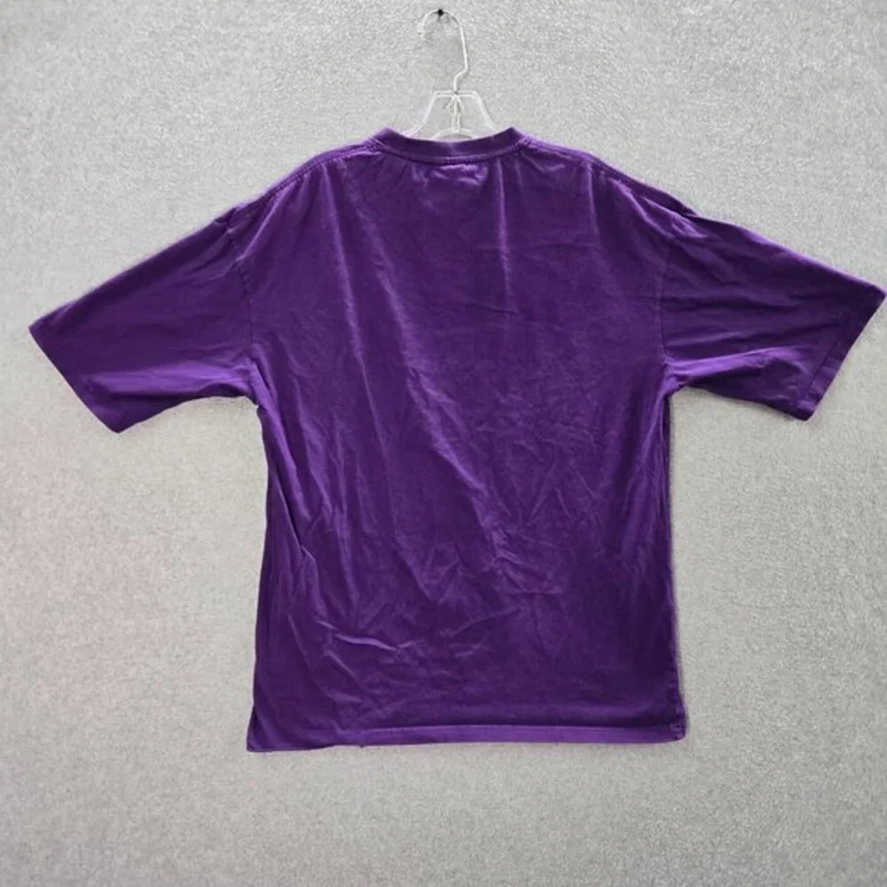 Air Jordan Men Shirt 2XL Purple Y2K Logo Jumpman Patch‎ Short Sleeve Tee